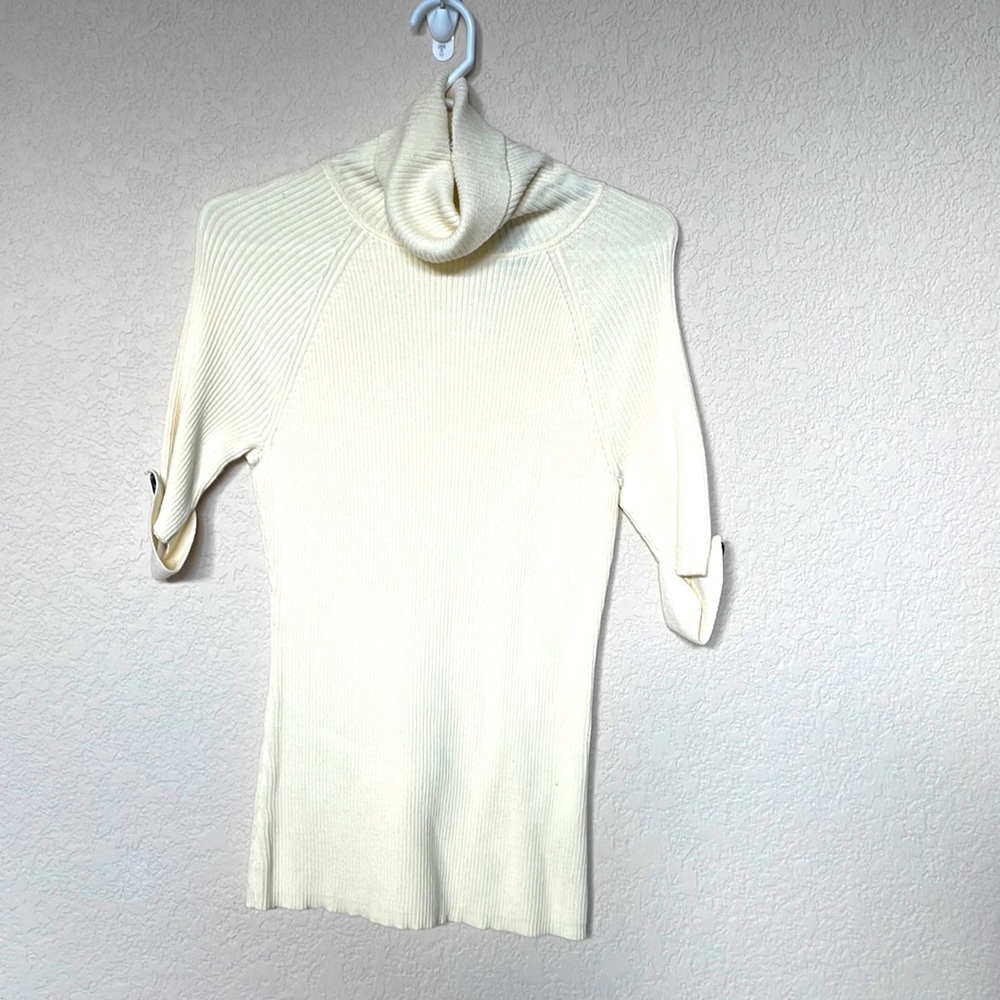 Cream turtleneck